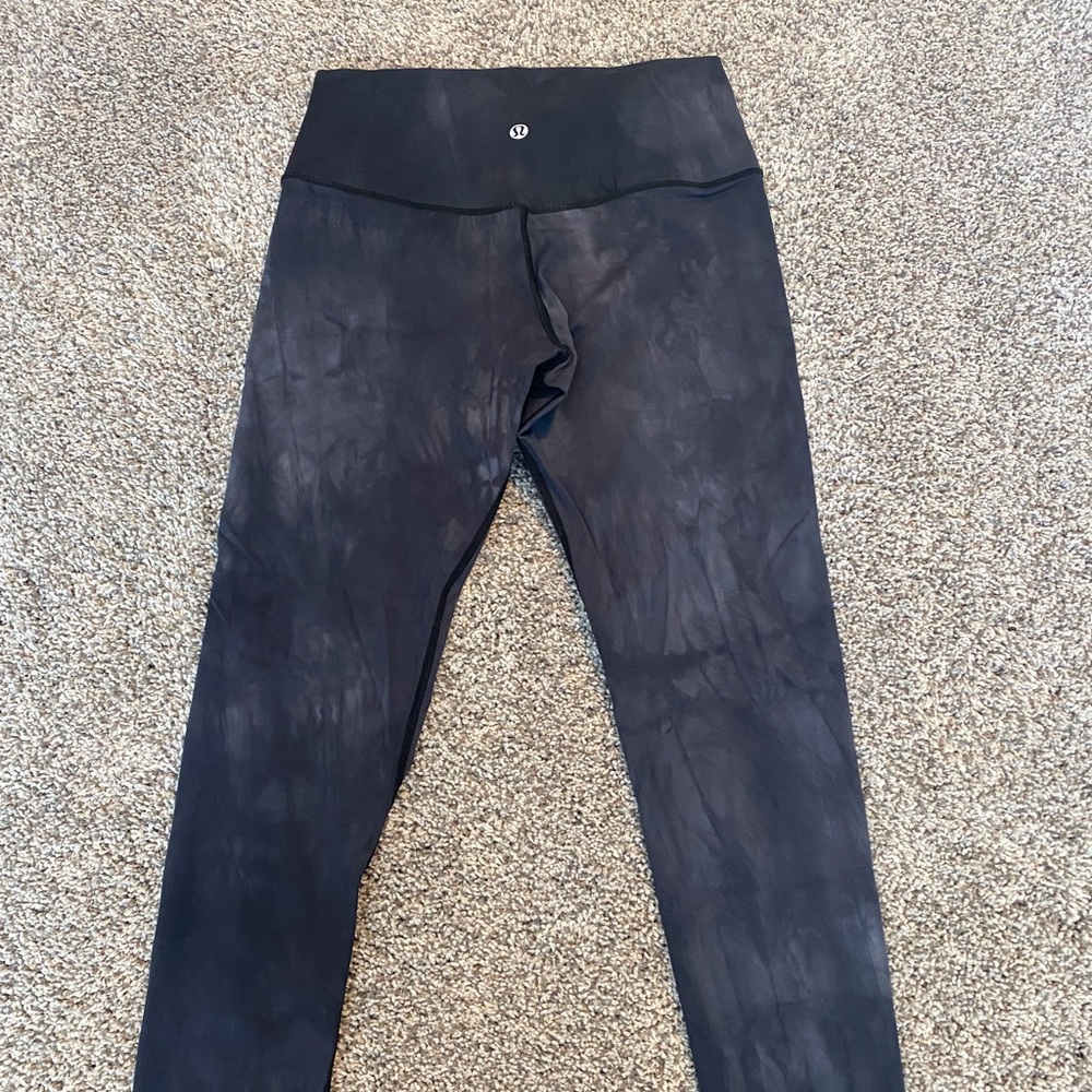 Lululemon align tech black tye dye leggings